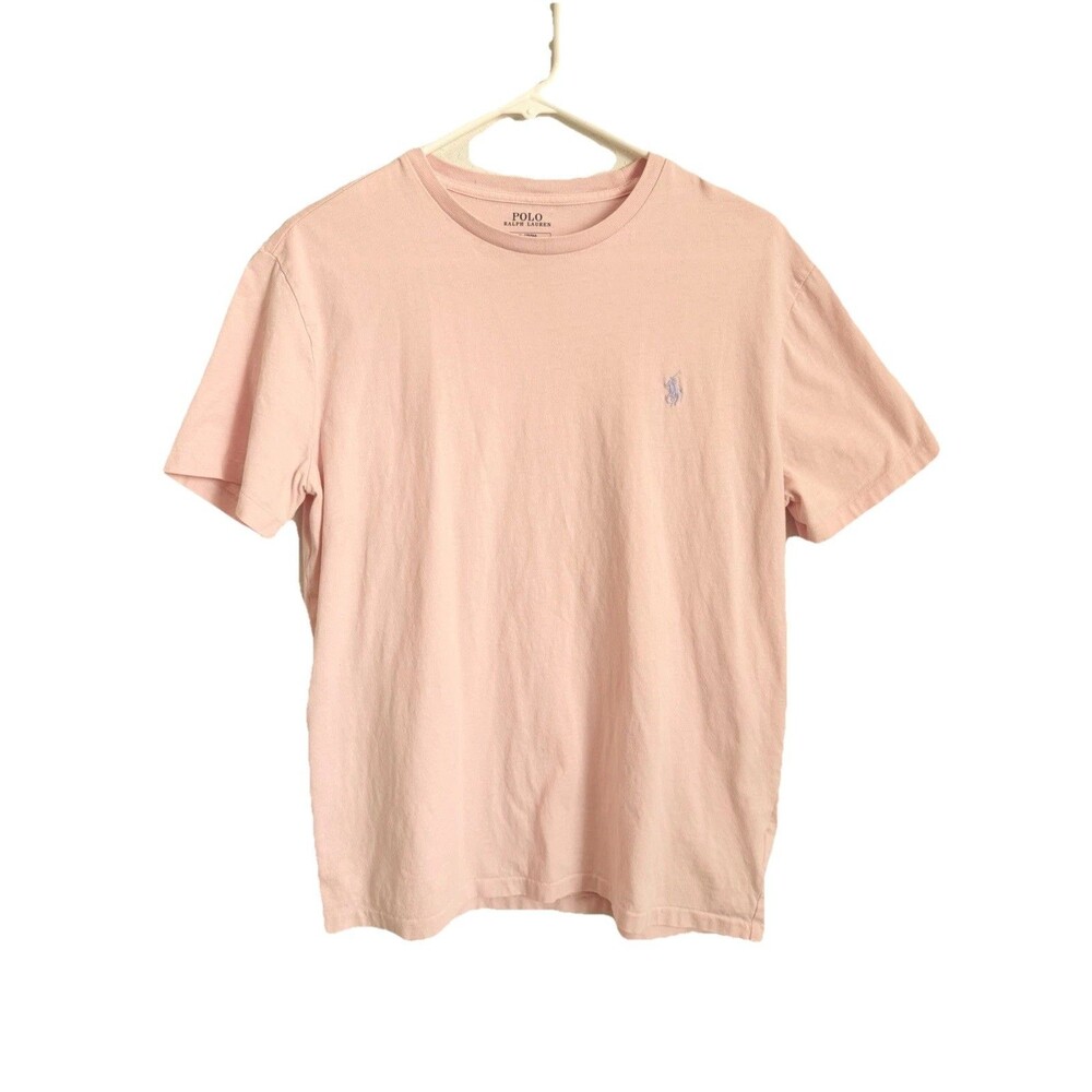 Polo Ralph Lauren Pocketed Crew Neck Short Sleeve T Shirt Mens Size M Pink